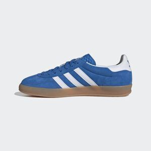adidas Men's Gazelle Indoor BLUEBIRDFtwr White/Gum 2 10.5 US